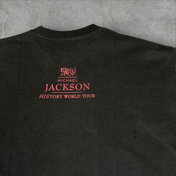 Vintage 90s Michael Jackson History World Tour '96 Double Sided Concert Tee - XL - Picture 4 of 8